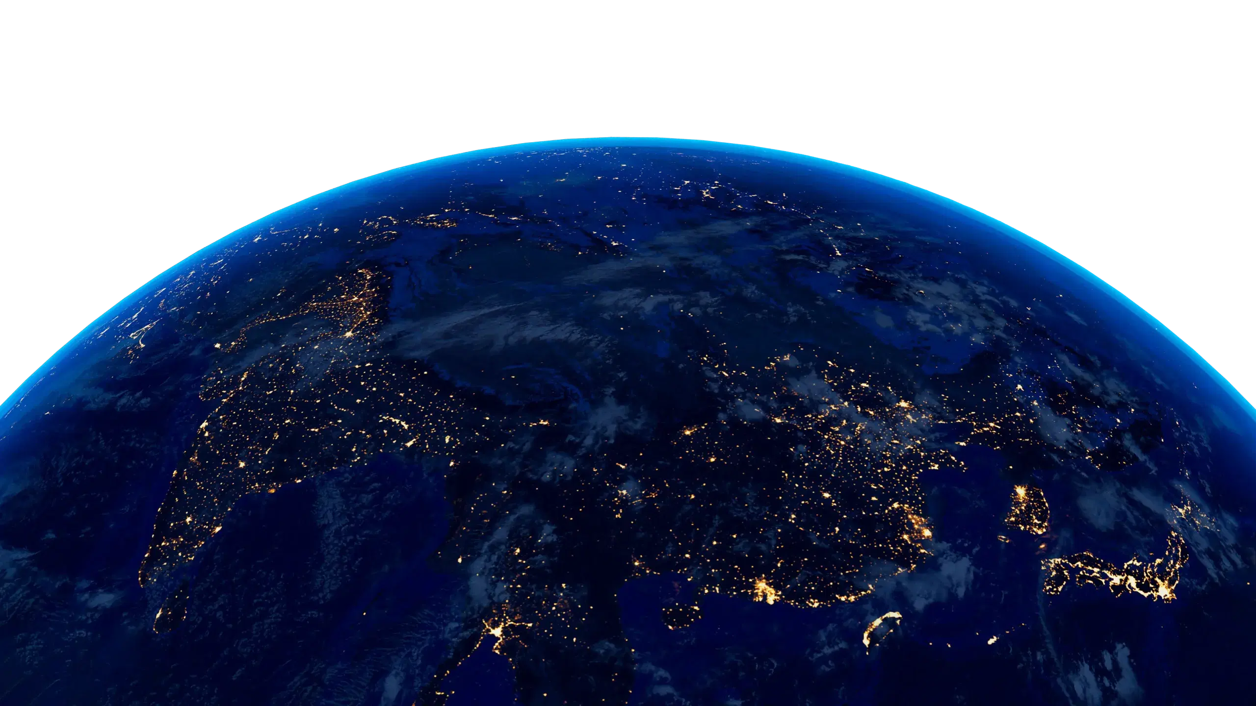 Globe illustrating global coverage